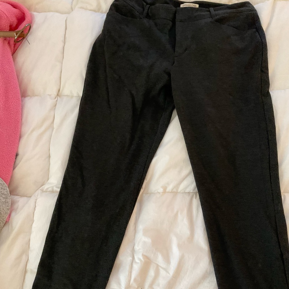 Coldwater Creek Dark Charcoal Natural Fit Trousers